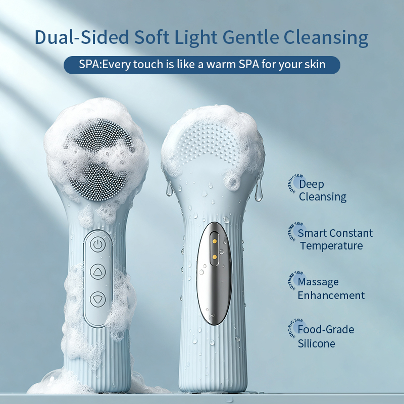 Silicone Face Scrubber Electric - Escova de Limpeza Facial de Silicone