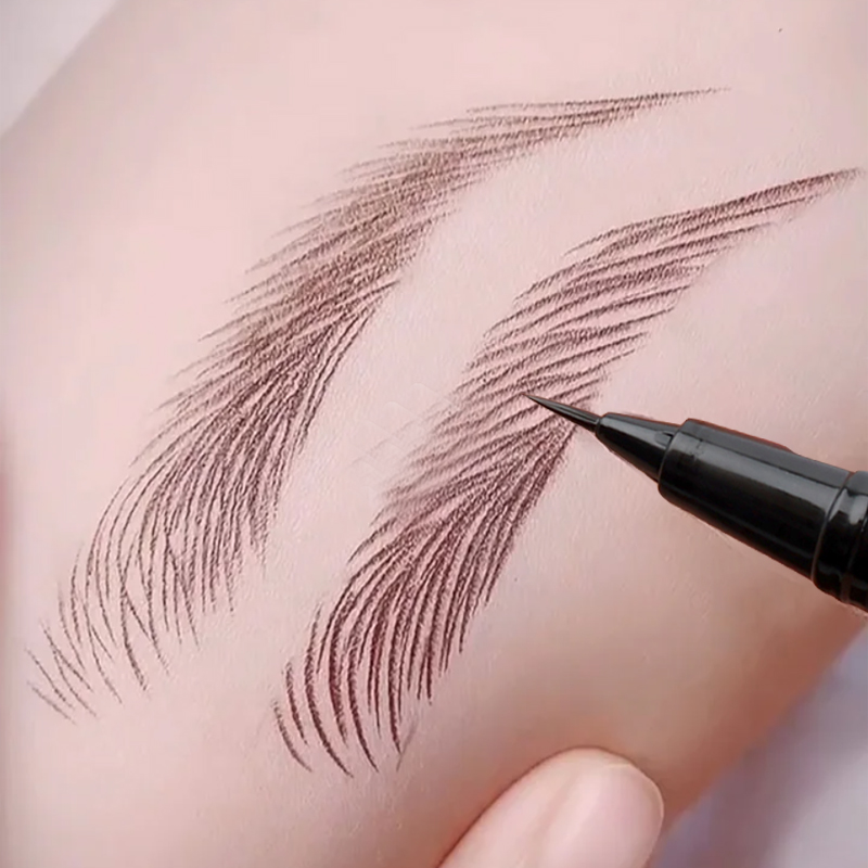 Waterproof Liquid Eyeliner Pen - Lápis de sobrancelha líquido multifuncional, delineador