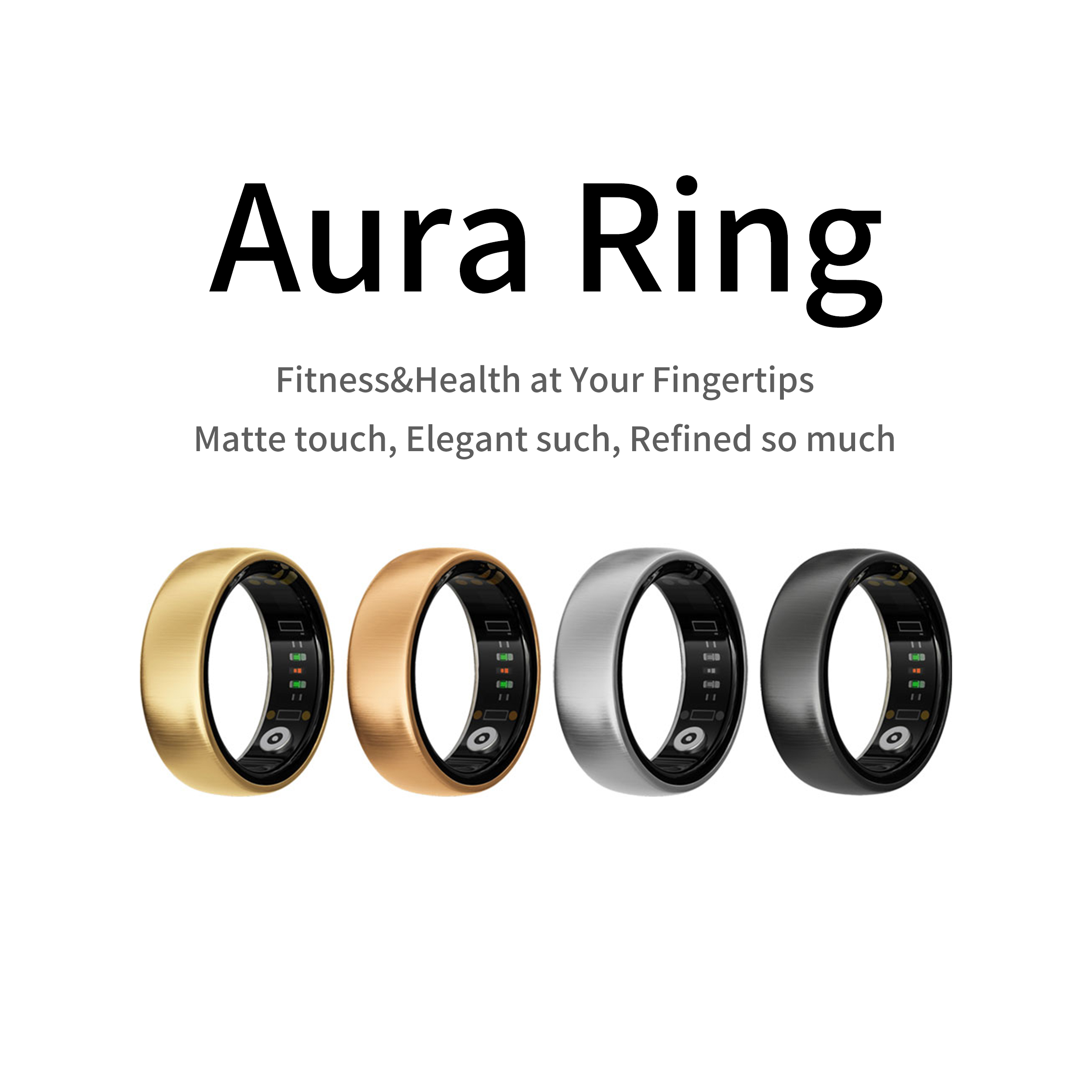 Health Monitors - Anel Inteligente AURA Matt para Monitoramento