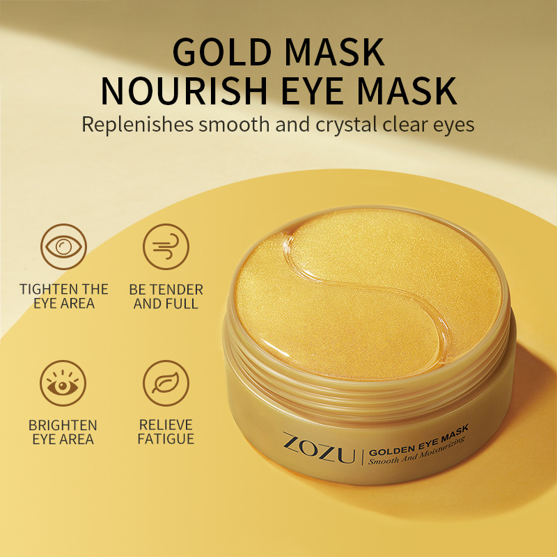 Collagen Under Eye Patches - 60 pçs colágeno dourado abacate hidratante