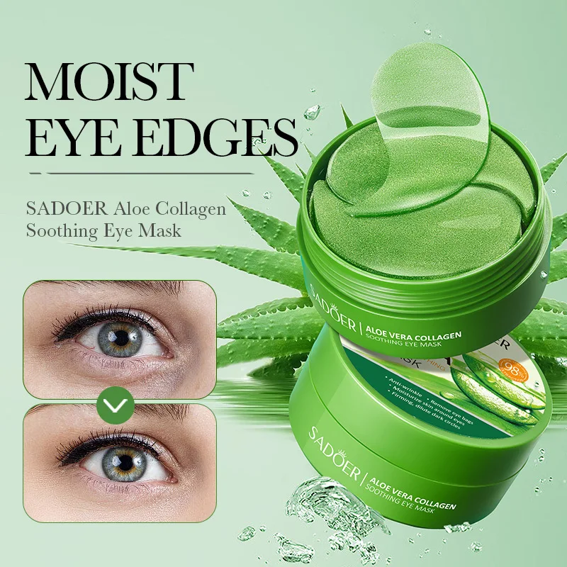 Collagen Under Eye Patches - SAODER 60Pcs Patches de Olhos com