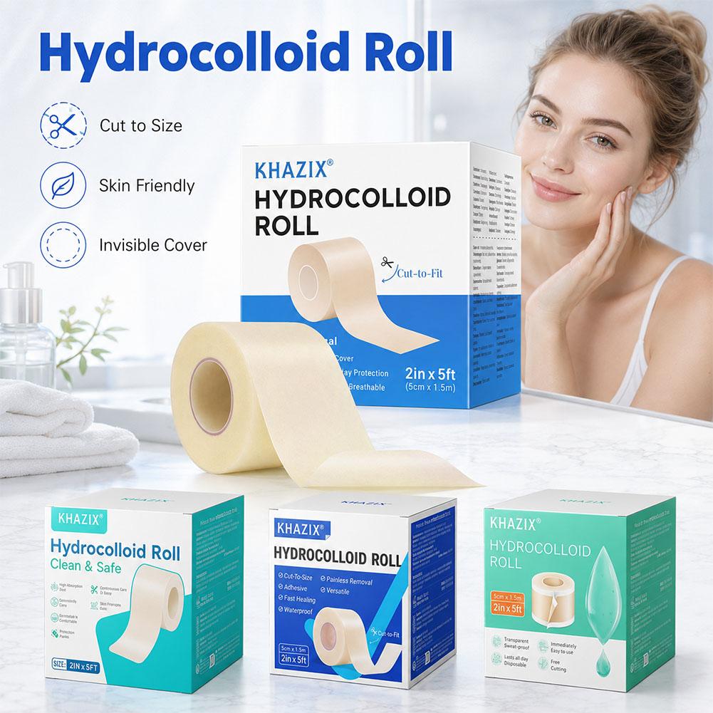 Hydrocolloid Pimple Patch - Rolo de Adesivos Hidrocoloides para Acne,