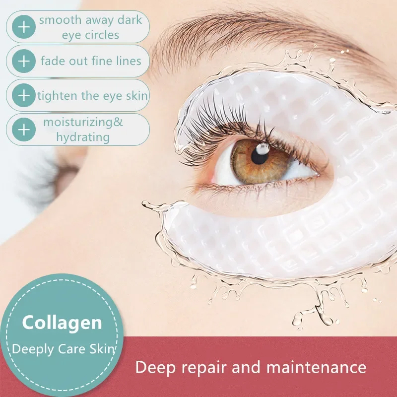 Collagen Under Eye Patches - Rugas remover os olhos remendos endurecimento