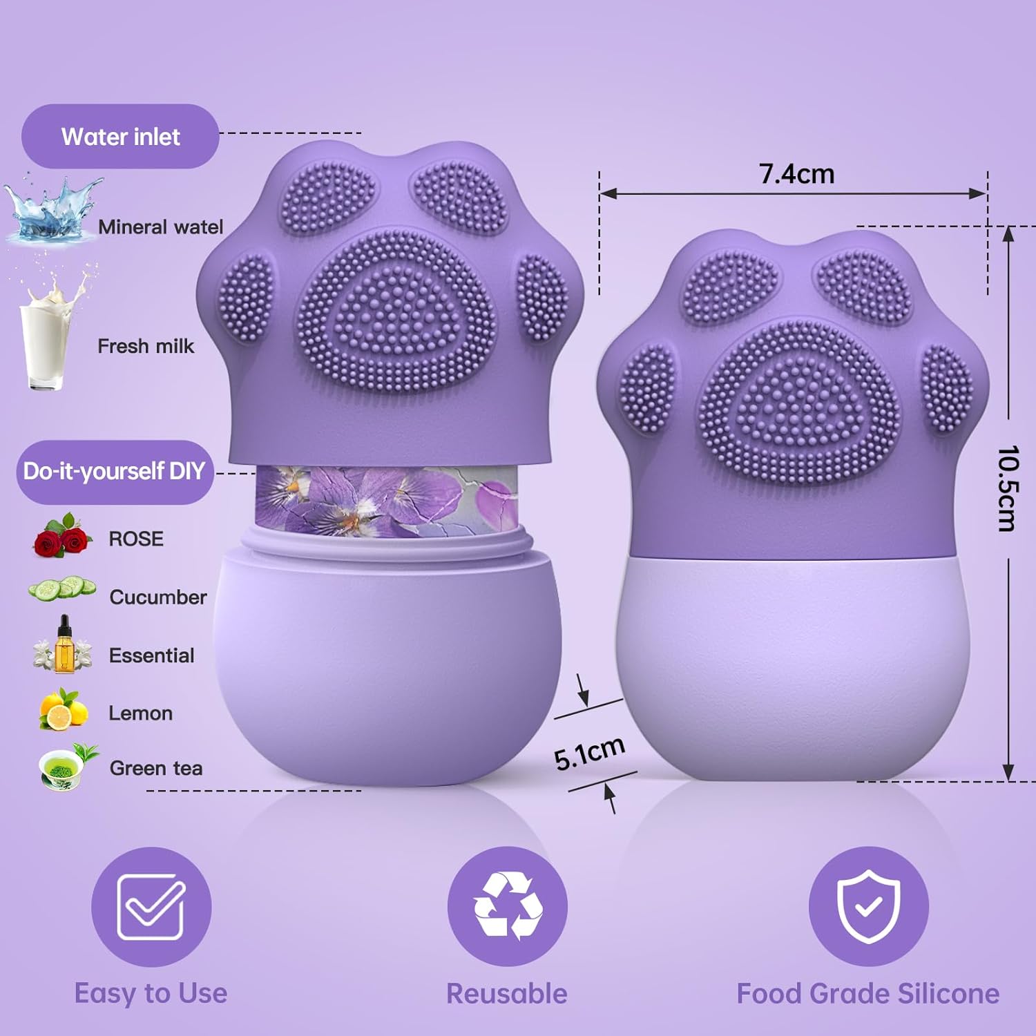 Rolo de gelo facial para cuida - Face Ice Roller Puffiness avaliação e preço