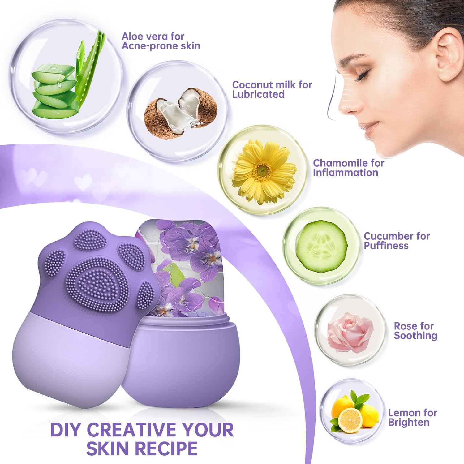 Rolo de gelo facial para cuida - Face Ice Roller Puffiness avaliação e preço
