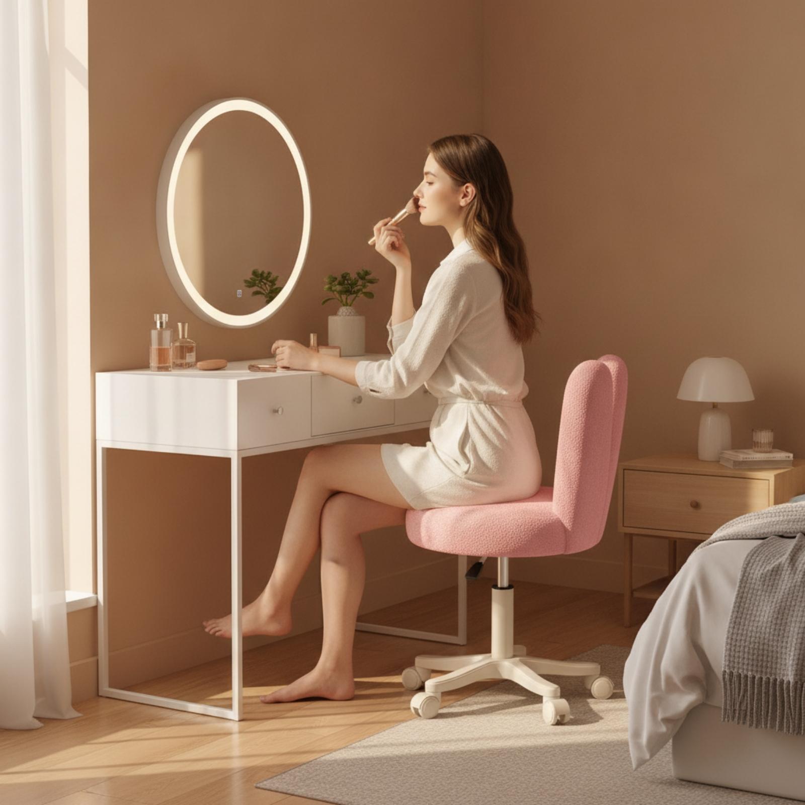 Cadeira Giratória com Encosto  - Makeup avaliação e preço