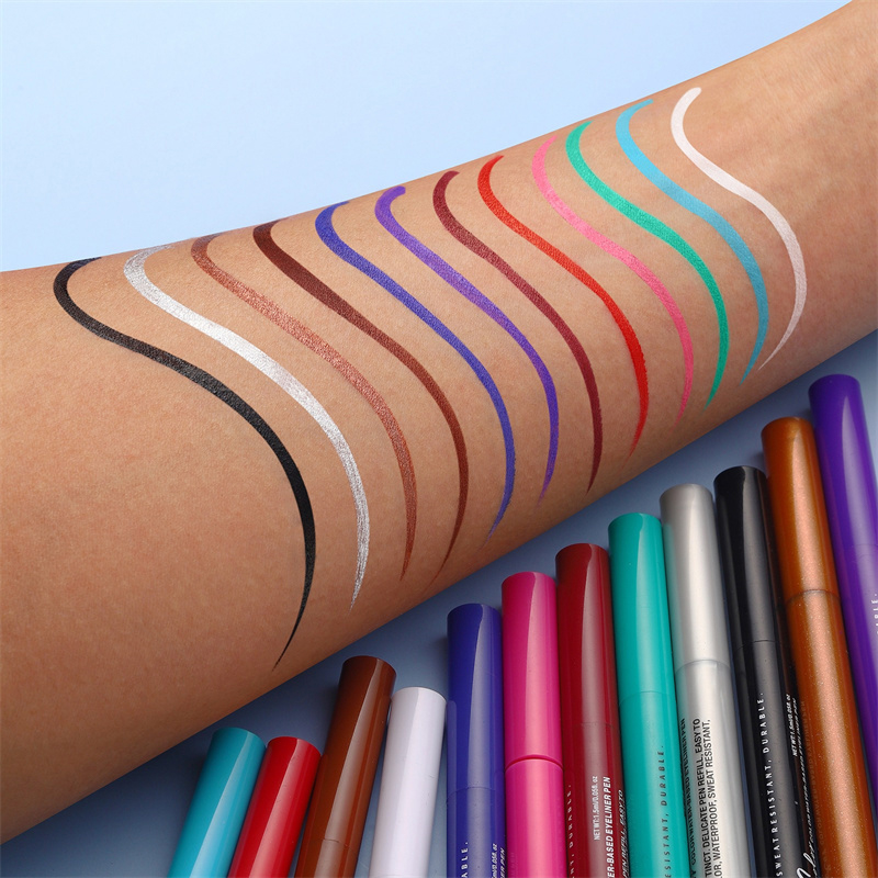 Delineador líquido vermelho fo - Waterproof Liquid Eyeliner Pen avaliação e preço