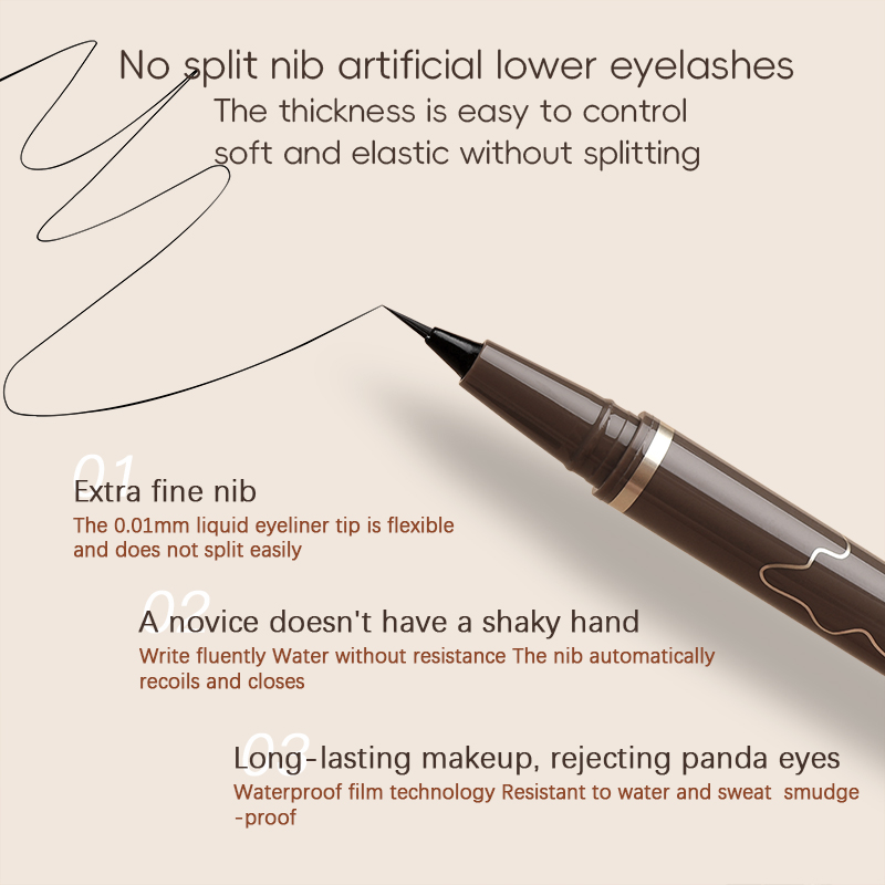 Caneta delineadora suave muito - Waterproof Liquid Eyeliner Pen avaliação e preço