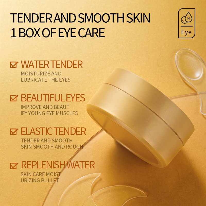 60 pçs colágeno dourado abacat - Collagen Under Eye Patches avaliação e preço