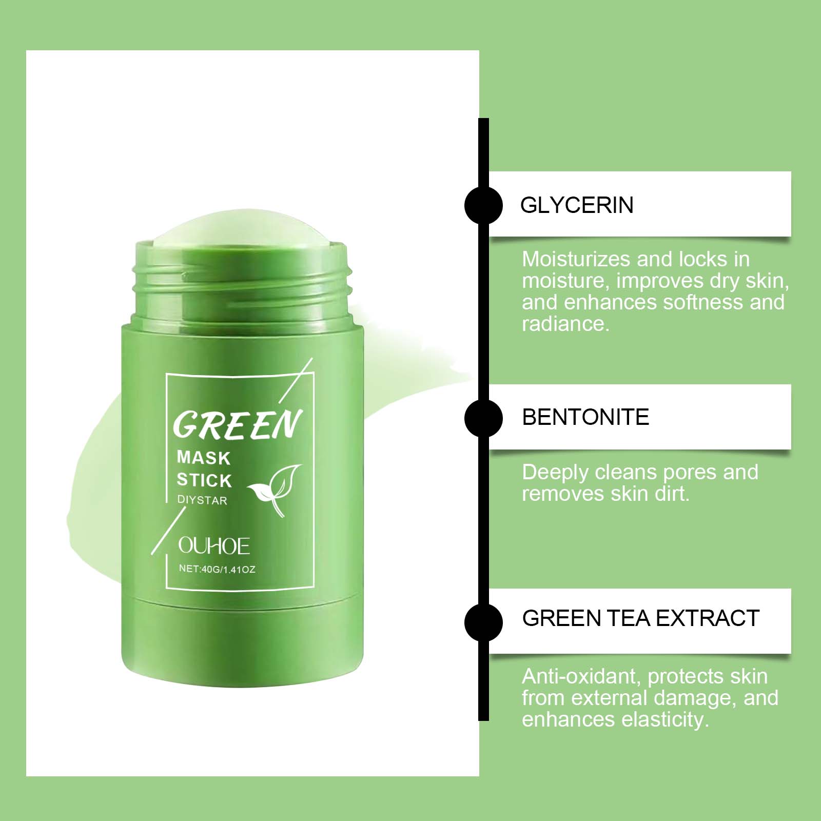 Máscara em Bastão de Limpeza P - Green Tea Cleansing Clay Mask avaliação e preço