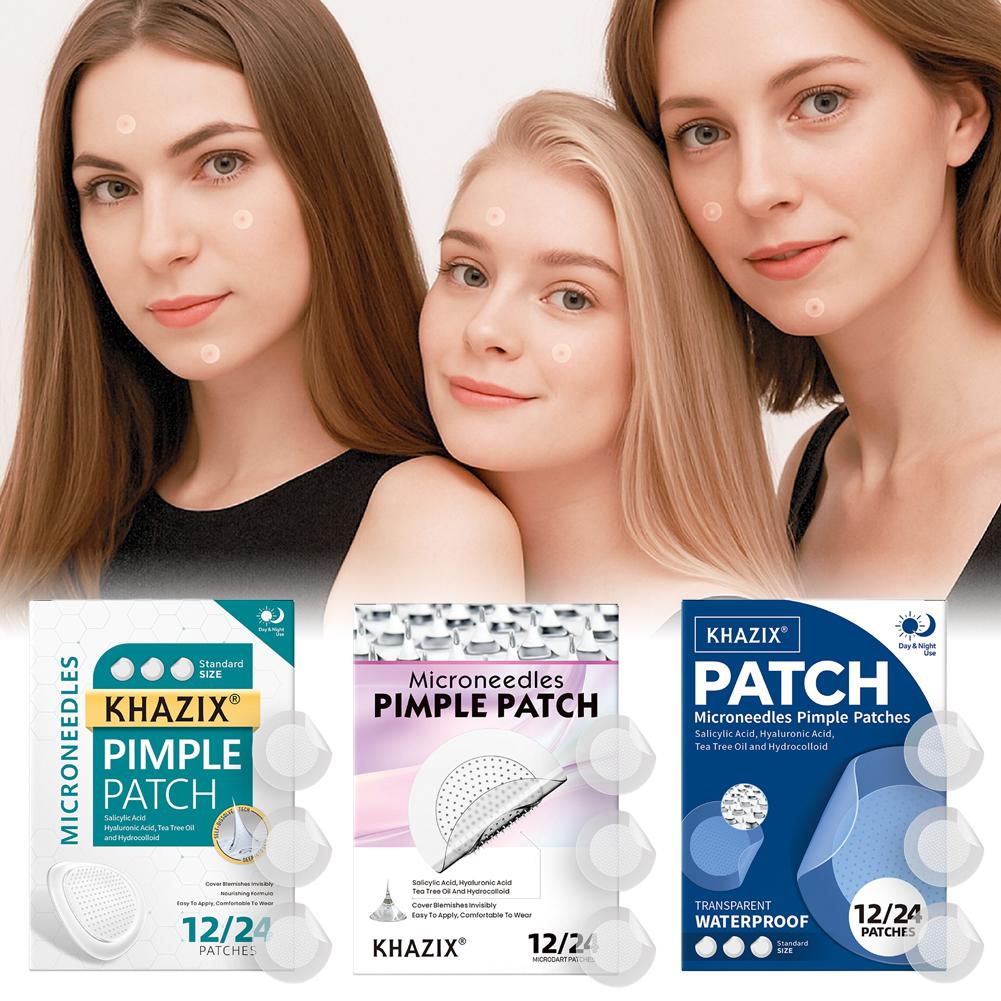12/24PCS Adesivos de Microagul - Hydrocolloid Pimple Patch avaliação e preço
