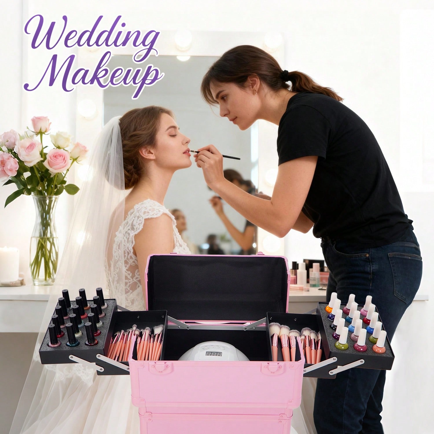 Maleta de Maquiagem com Rodas  - Makeup avaliação e preço
