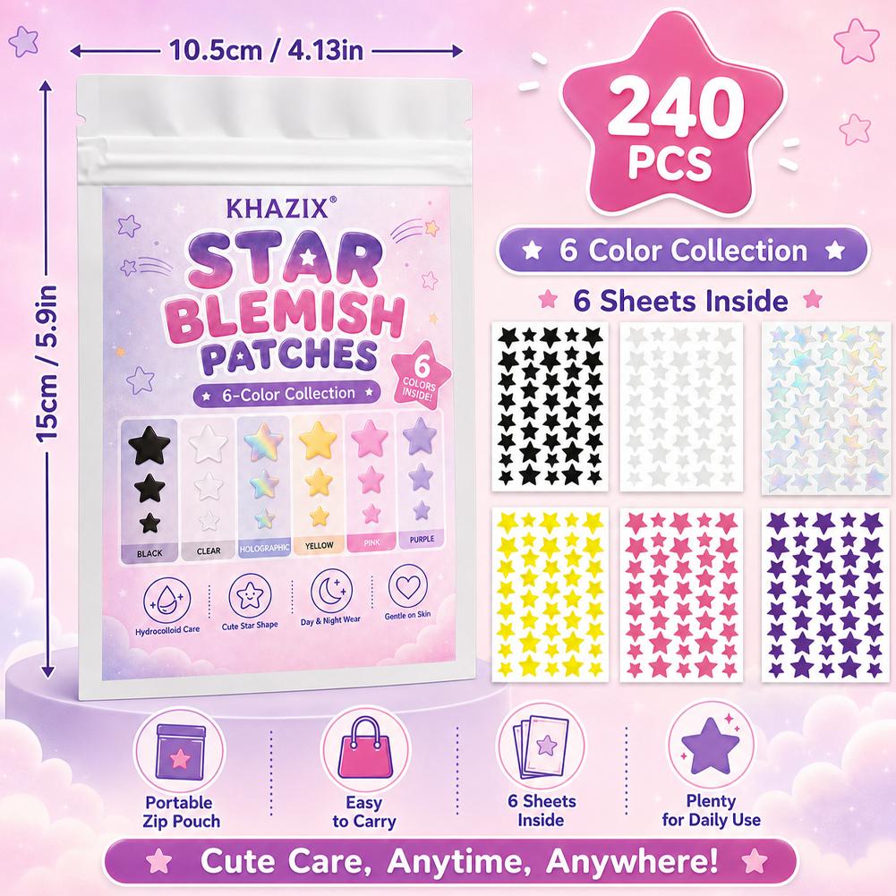 240 Adesivos Estrela para Espi - Hydrocolloid Pimple Patch avaliação e preço