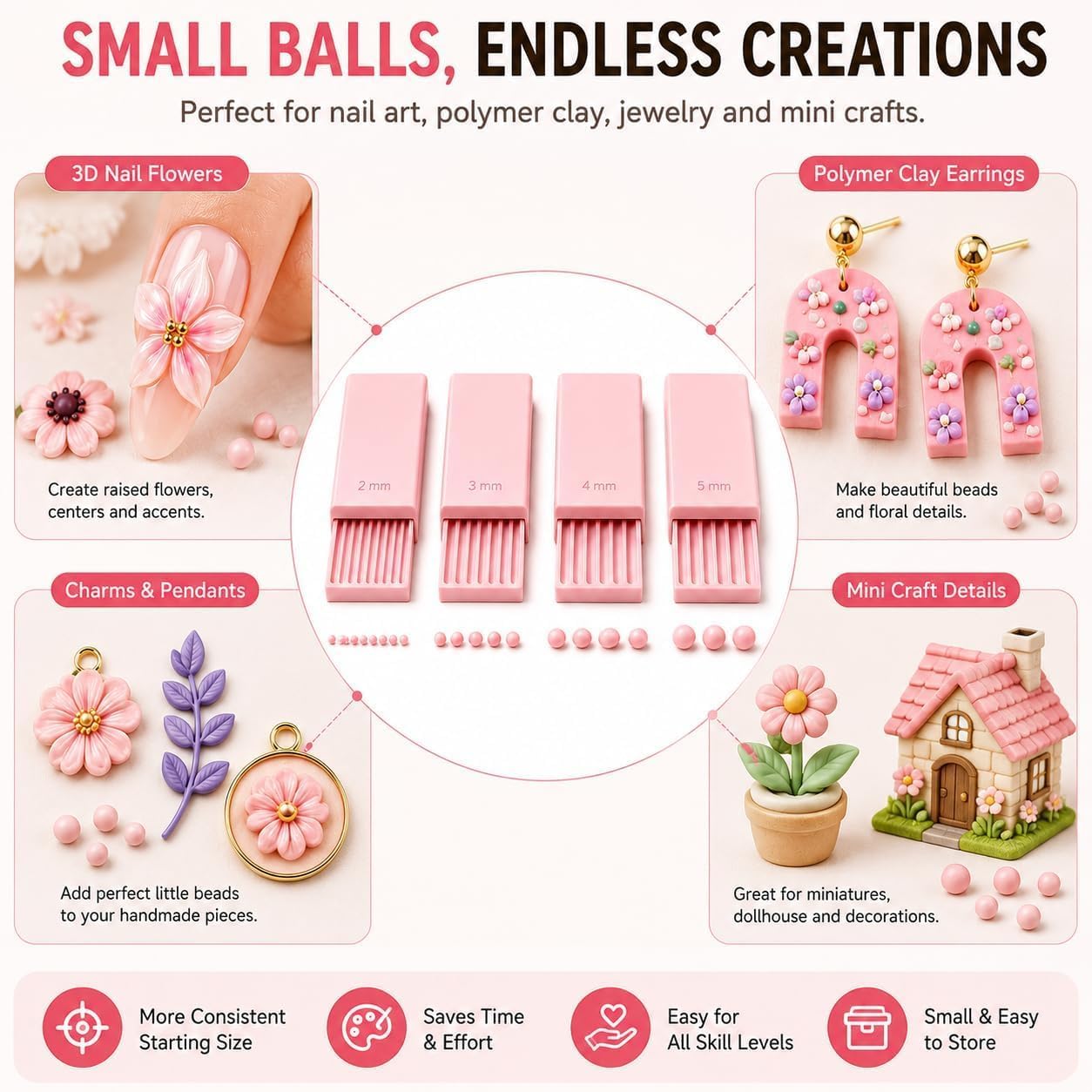 Kit com 4 Ferramentas para Faz - Nail Art avaliação e preço