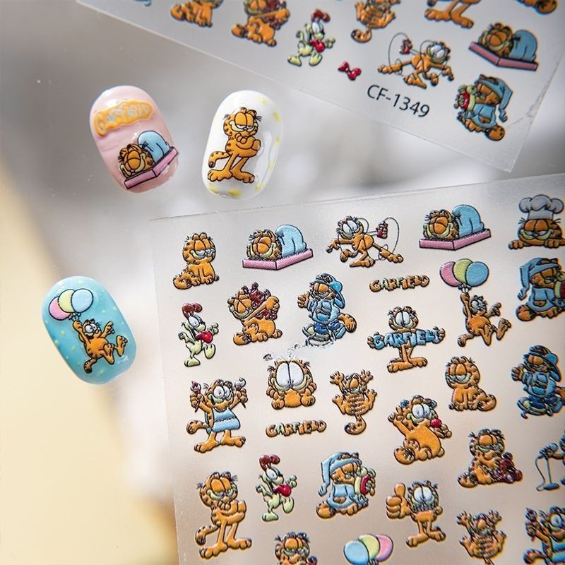 Novos Adesivos de Unha Garfiel - Nail Art avaliação e preço