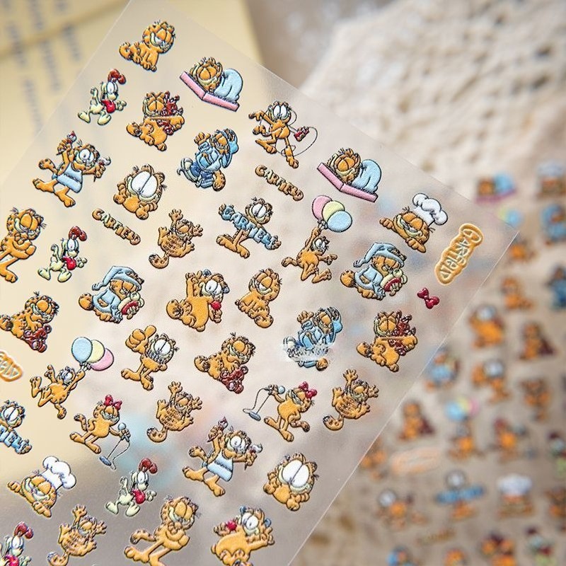 Novos Adesivos de Unha Garfiel - Nail Art avaliação e preço