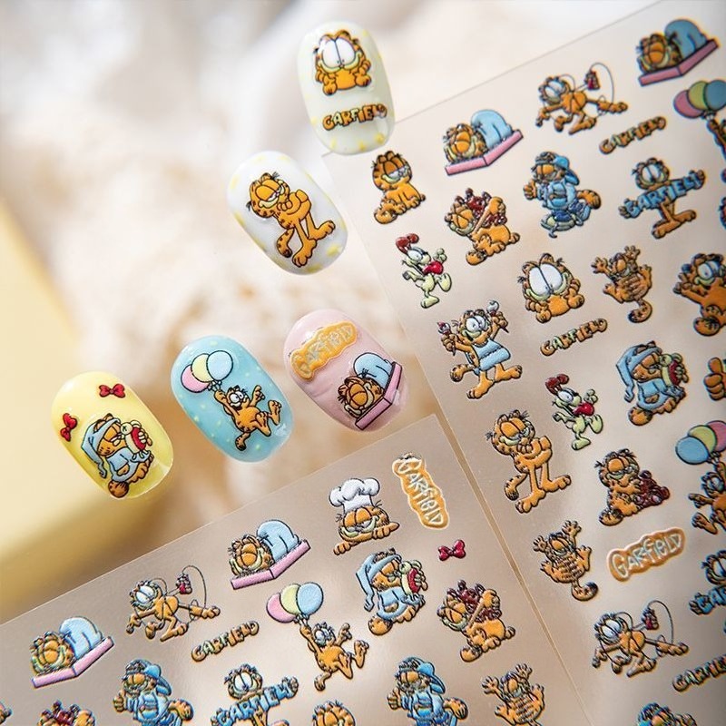Novos Adesivos de Unha Garfiel - Nail Art avaliação e preço