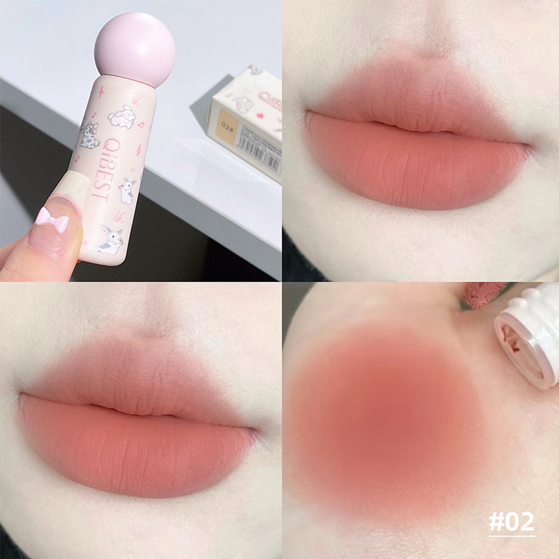 Qibest bonito veludo fosco lam - Matte Velvet Lip Tint Long Lasting avaliação e preço