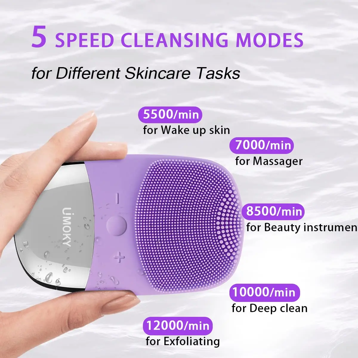 Escova elétrica facial de limp - Silicone Face Scrubber Electric avaliação e preço