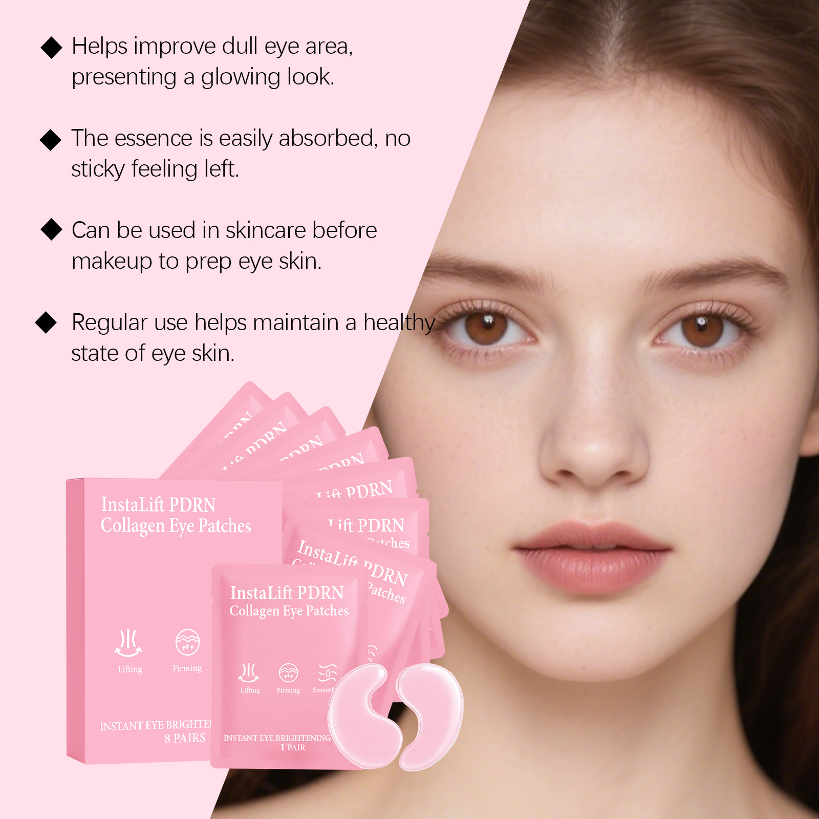 Instalift PDRN Colágeno Eye Pa - Collagen Under Eye Patches avaliação e preço