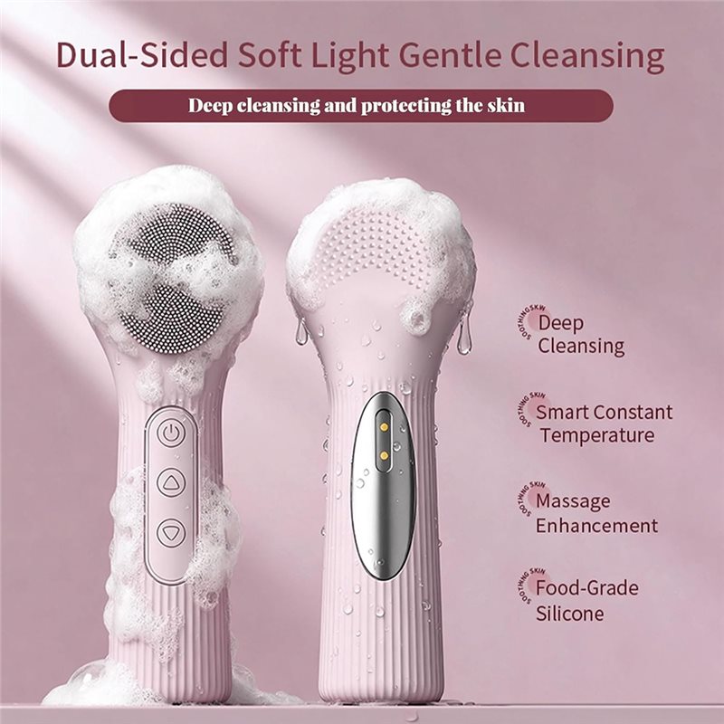 Escova de limpeza facial elétr - Silicone Face Scrubber Electric avaliação e preço